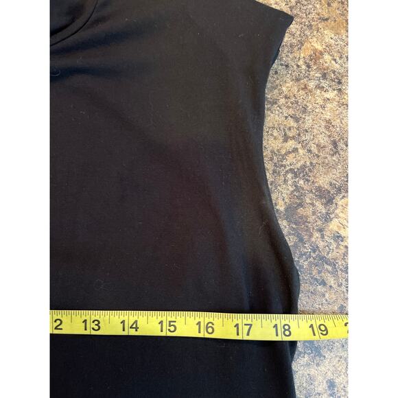 Good American Black Mock Neck Stretchy Sleeveless Midi Dress Plus Size 2X - Picture 7 of 8